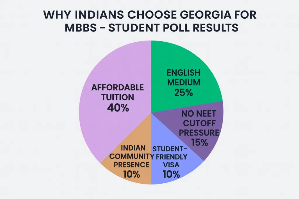 Why Indians Choose Georgia for MBBS - Student Poll Result